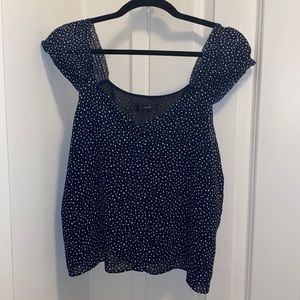 NWOT J.Crew Size M Tank top/Sleeveless blouse polka dot